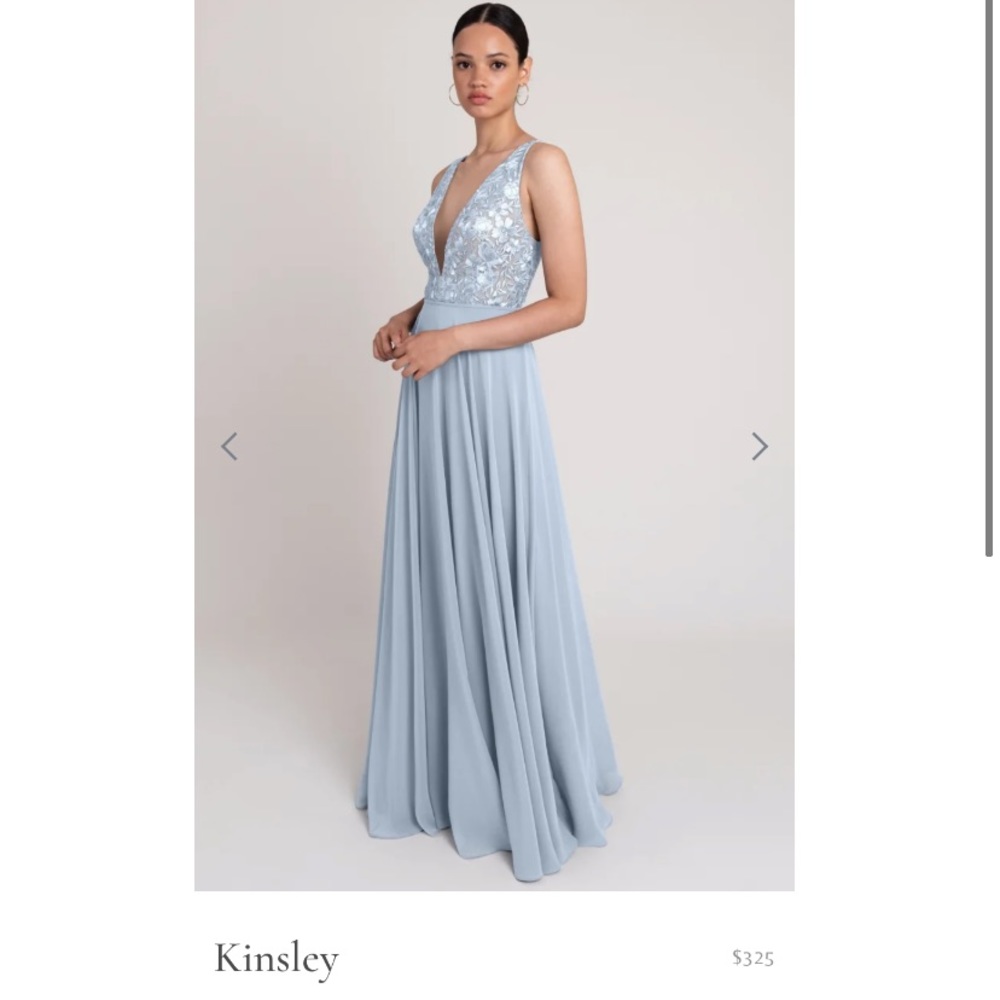 Jenny Yoo Kinsley Dress Size 8 in Whisper Blue